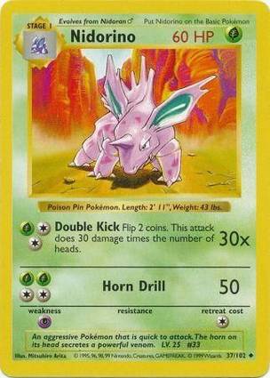Nidorino 37/102 Shadowless