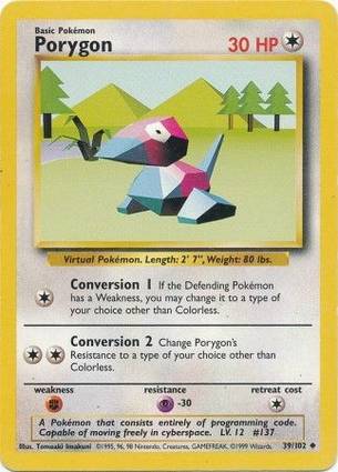 Porygon 39/102 1999-2000 Print