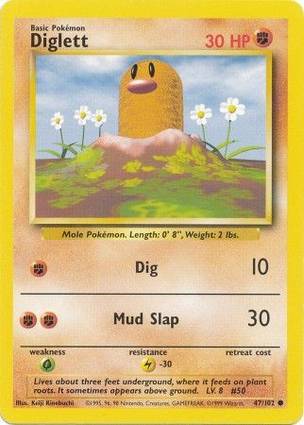 Diglett 47/102 1999-2000 Print