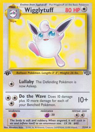 Wigglytuff 32/64 1st Edition