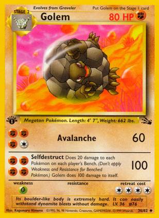 Golem 36/62 1st Edition