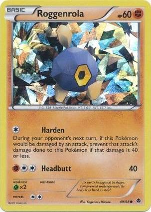 Roggenrola 49/98 Cracked Ice Holo