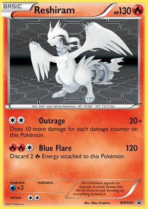 Reshiram BW04 Black Star