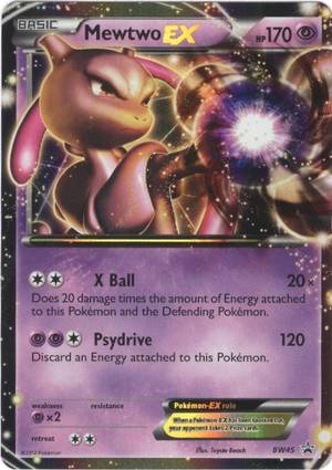 Mewtwo EX BW45 Black Star