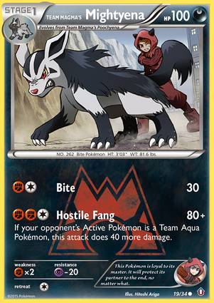 Team Magma's Mightyena 19/34 Unlimited