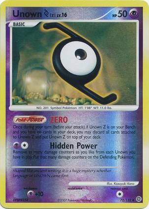 Unown Z 72/132 Unlimited