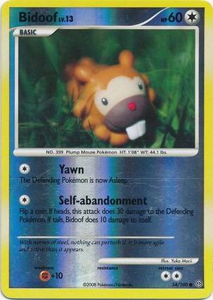 Bidoof 54/100 Unlimited