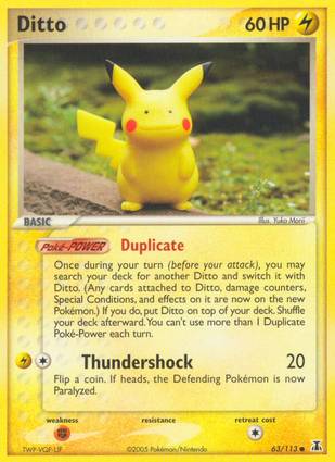 Ditto Pikachu 63/113 Unlimited