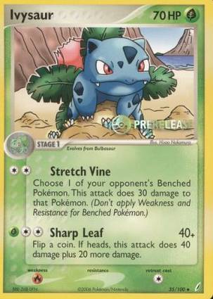 Ivysaur 35/100 Prerelease Stamp