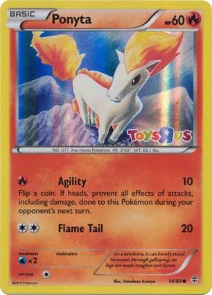 Ponyta 14/83 Toys R Us Promo