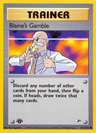 Blaine's Gamble 121/132 1st Edition
