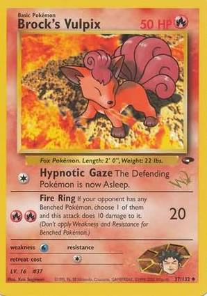 Brock's Vulpix 37/132 W Promo