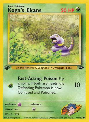 Koga's Ekans 77/132 1st Edition
