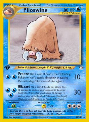 Piloswine 44/111 1st Edition