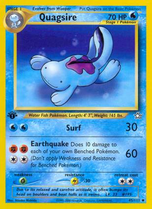 Quagsire 45/111 1st Edition