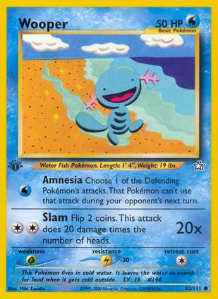 Wooper 82/111 1st Edition