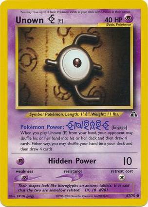 Unown [E] 67/75 Unlimited