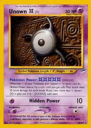 Unown [X] 30/105 Unlimited