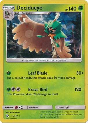 Decidueye 11/149 Cracked Ice Holo