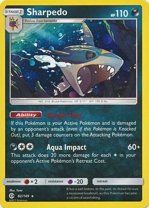 Sharpedo 82/149 Cosmos Holo