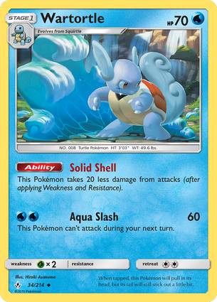 Wartortle 34/214 Unlimited
