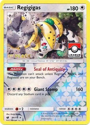 Regigigas 84/111 1st Place