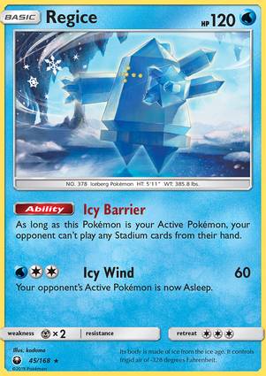Regice 45/168 Unlimited