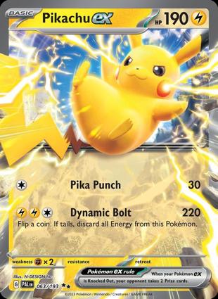 Pikachu ex 063/193 Unlimited