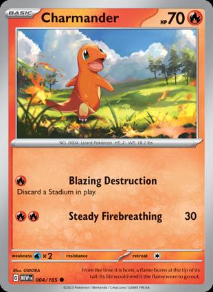 Charmander 004/165 Unlimited