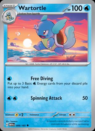 Wartortle 008/165 Unlimited
