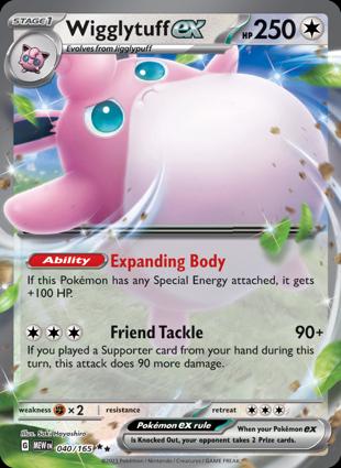 Wigglytuff ex 040/165 Unlimited
