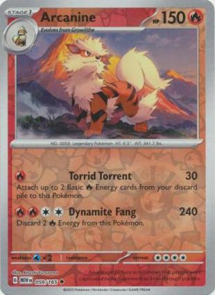 Arcanine 059/165 Unlimited