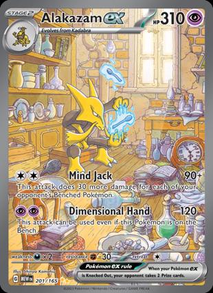 Alakazam ex 201/165 Unlimited