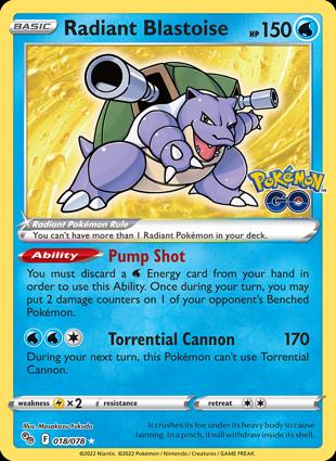 Radiant Blastoise 018/078 Unlimited