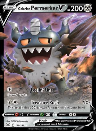 Galarian Perrserker V 129/196 Unlimited