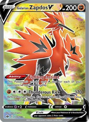 Galarian Zapdos V 173/198 Unlimited