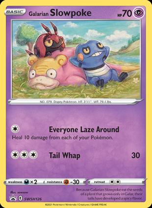 Galarian Slowpoke SWSH126 Black Star