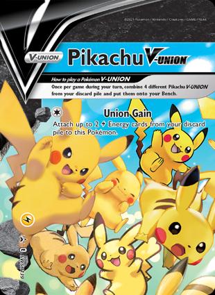 Pikachu V-UNION SWSH139 Black Star
