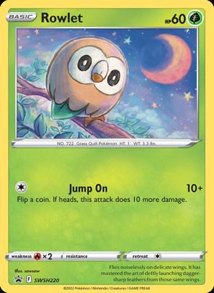 Rowlet SWSH220 Black Star