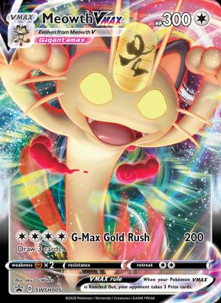 Meowth VMAX  SWSH005 Black Star