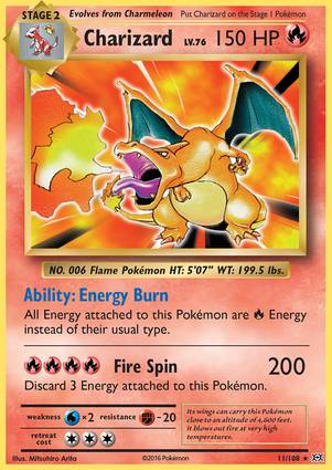 Charizard 11/108 Unlimited