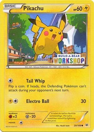 Pikachu 20/108 Build-A-Bear