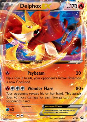 Delphox EX XY19 Black Star