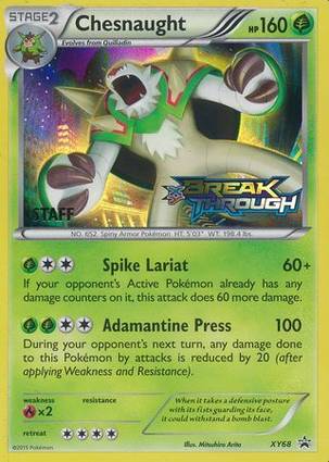 Chesnaught XY68 Staff Black Star
