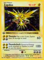 Zapdos16/102 1st Edition Shadowless