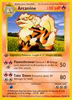 Arcanine23/102 1st Edition Shadowless