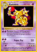 Kadabra32/102 1st Edition Shadowless