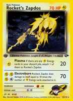 Rocket's Zapdos15/132 1st Edition